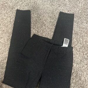 GAP Kids Black Leggings with silver  Dots